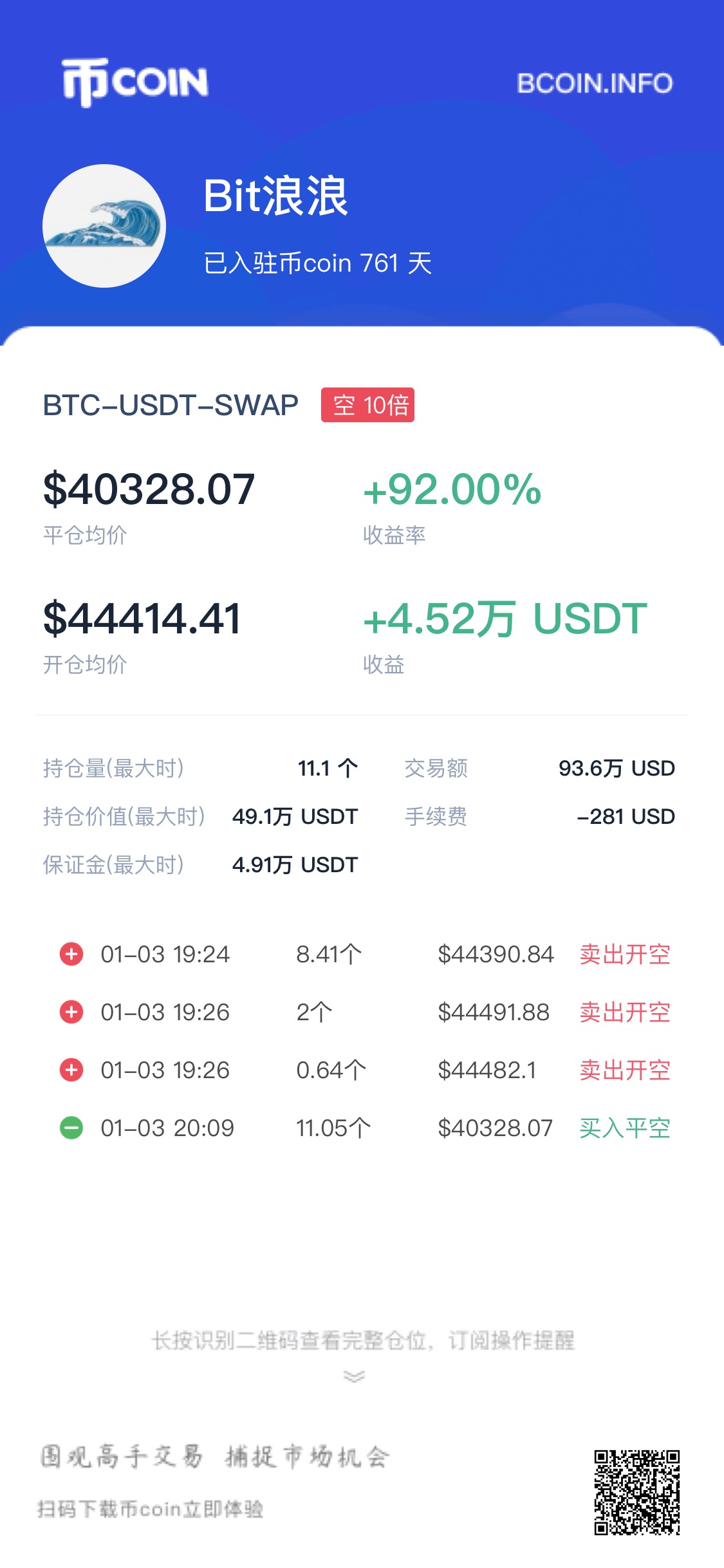 BTC 第18号交割单原图